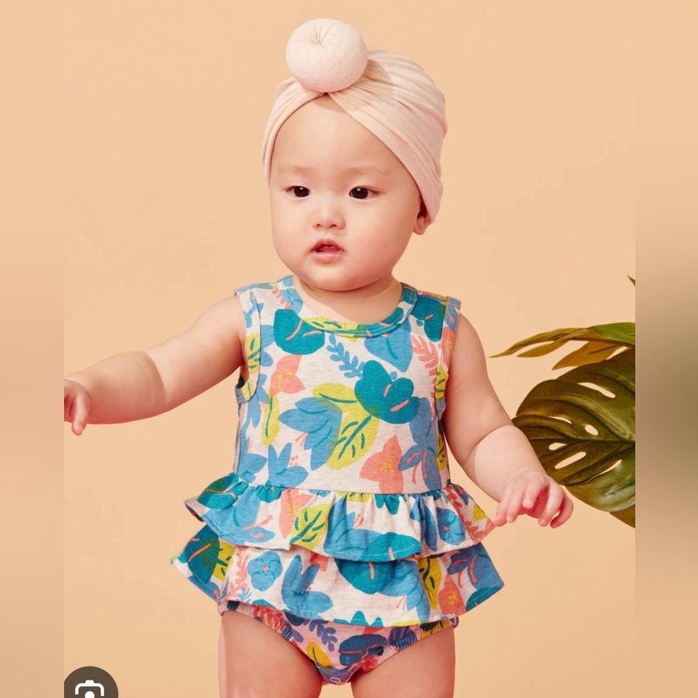 Tea collection Tiered Ruffle Baby Romper